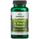 Swanson uztura bagātinātājs Turmeric & Black Pepper (kurkuma ar melnajiem pipariem), 60 kaps.
